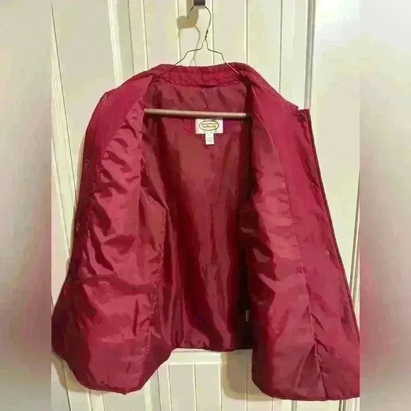 Talbots Pink Quilted Jacket Coat Size Large - Picture 4 of 6